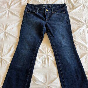 American Eagle Slim Boot Stretch Jeans Size 10 Dark Wash Denim